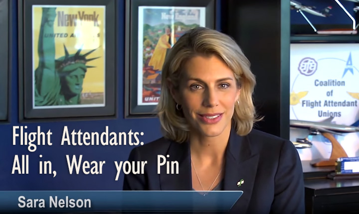 Flight Attendants: All in, Wear your Pin